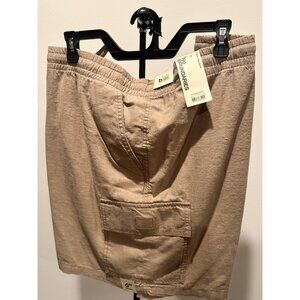No Boundaries Mens Size 3XL 48-50 Slub Cargo Shorts 6" Inseam NWT